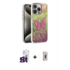 MARSİLYAN™- iPhone 16 Pro Max Kılıf Zirve Modern Prime - Siyah Bilvis 3D Cam Ekran Koruyucu + Bilvis Titan Kamera Lens - SH
