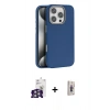 MARSİLYAN™- iPhone 16 Pro Max Kılıf Zirve Modern Prime - Siyah Bilvis 3D Cam Ekran Koruyucu + Bilvis Titan Kamera Lens - GS