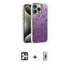 MARSİLYAN™- iPhone 16 Pro Max Kılıf Zirve Modern Prime - Siyah Bilvis 3D Cam Ekran Koruyucu + PVD Metal Kamera Lens - GS