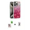 MARSİLYAN™- iPhone 16 Pro Max Kılıf Zirve Modern Prime - Siyah Bilvis 3D Cam Ekran Koruyucu + Natural Grey Raze Metal Kamera Lens