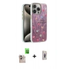 MARSİLYAN™- iPhone 16 Pro Max Kılıf Zirve Modern Prime - Siyah Bilvis 3D Cam Ekran Koruyucu + Natural Grey Raze Metal Kamera Lens