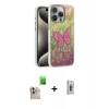 MARSİLYAN™- iPhone 16 Pro Max Kılıf Zirve Modern Prime - Siyah Bilvis 3D Cam Ekran Koruyucu + Natural Grey Raze Metal Kamera Lens