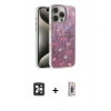 MARSİLYAN™- iPhone 16 Pro Max Kılıf Zirve Modern Prime - Siyah Bilvis 3D Cam Ekran Koruyucu + PVD Metal Kamera Lens - SH