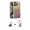 MARSİLYAN™- iPhone 16 Pro Max Kılıf Zirve Modern Prime - Siyah Bilvis 3X AR Hayalet Cam Ekran Koruyucu + Bilvis Titan Kamera Lens - TMGI