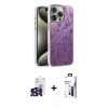 MARSİLYAN™- iPhone 16 Pro Max Kılıf Zirve Modern Prime - Siyah Bilvis 3X AR Hayalet Cam Ekran Koruyucu + Bilvis Titan Kamera Lens - SH