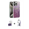 MARSİLYAN™- iPhone 16 Pro Max Kılıf Zirve Modern Prime - Siyah Bilvis 3X AR Hayalet Cam Ekran Koruyucu + Bilvis Titan Kamera Lens - SH