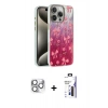 MARSİLYAN™- iPhone 16 Pro Max Kılıf Zirve Modern Prime - Siyah Bilvis 3X AR Hayalet Cam Ekran Koruyucu + Pers Alüminyum Kamera Lens - GS