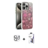 MARSİLYAN™- iPhone 16 Pro Max Kılıf Zirve Modern Prime - Siyah Bilvis 3X AR Hayalet Cam Ekran Koruyucu + Pers Alüminyum Kamera Lens - GS