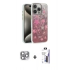 MARSİLYAN™- iPhone 16 Pro Max Kılıf Zirve Modern Prime - Siyah Bilvis 3X AR Hayalet Cam Ekran Koruyucu + Pers Alüminyum Kamera Lens - GI