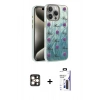 MARSİLYAN™- iPhone 16 Pro Max Kılıf Zirve Modern Prime - Siyah Bilvis 3X AR Hayalet Cam Ekran Koruyucu + PVD Metal Kamera Lens - GD