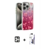 MARSİLYAN™- iPhone 16 Pro Max Kılıf Zirve Modern Prime - Siyah Bilvis 3X AR Hayalet Cam Ekran Koruyucu + PVD Metal Kamera Lens - GS