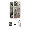 MARSİLYAN™- iPhone 16 Pro Max Kılıf Zirve Modern Prime - Siyah Bilvis 3X AR Hayalet Cam Ekran Koruyucu + PVD Metal Kamera Lens - GD