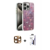 MARSİLYAN™- iPhone 16 Pro Max Kılıf Zirve Modern Prime - Siyah Bilvis 3X AR Hayalet Cam Ekran Koruyucu + Pers Alüminyum Kamera Lens - CLTM