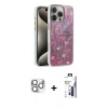 MARSİLYAN™- iPhone 16 Pro Max Kılıf Zirve Modern Prime - Siyah Bilvis 3X AR Hayalet Cam Ekran Koruyucu + Pers Alüminyum Kamera Lens - GS