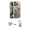 MARSİLYAN™- iPhone 16 Pro Max Kılıf Zirve Modern Prime - Siyah Bilvis 3X AR Hayalet Cam Ekran Koruyucu + Pers Alüminyum Kamera Lens - GS