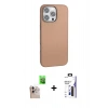 MARSİLYAN™- iPhone 16 Pro Max Kılıf Zirve Modern Prime - Siyah Bilvis 3X AR Hayalet Cam Ekran Koruyucu + Raze Metal Kamera Lens - NLGY