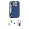 MARSİLYAN™- iPhone 16 Pro Max Kılıf Zirve Modern Prime - Siyah Bilvis 3X AR Hayalet Cam Ekran Koruyucu + Raze Metal Kamera Lens - BZ