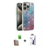 MARSİLYAN™- iPhone 16 Pro Max Kılıf Zirve Modern Prime - Siyah Bilvis 3X AR Hayalet Cam Ekran Koruyucu + Raze Metal Kamera Lens - CLTM