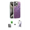 MARSİLYAN™- iPhone 16 Pro Max Kılıf Zirve Modern Prime - Siyah Bilvis 3X AR Hayalet Cam Ekran Koruyucu + Raze Metal Kamera Lens - SH
