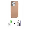MARSİLYAN™- iPhone 16 Pro Max Kılıf Zirve Modern Prime - Siyah Bilvis 3X AR Hayalet Cam Ekran Koruyucu + Raze Metal Kamera Lens - BZ