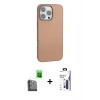 MARSİLYAN™- iPhone 16 Pro Max Kılıf Zirve Modern Prime - Siyah Bilvis 3X AR Hayalet Cam Ekran Koruyucu + Raze Metal Kamera Lens - SH