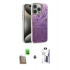 MARSİLYAN™- iPhone 16 Pro Max Kılıf Zirve Modern Prime - Siyah Bilvis 3X AR Hayalet Cam Ekran Koruyucu + Raze Metal Kamera Lens - CLTM