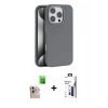 MARSİLYAN™- iPhone 16 Pro Max Kılıf Zirve Modern Prime - Siyah Bilvis 3X AR Hayalet Cam Ekran Koruyucu + Raze Metal Kamera Lens - NLGY