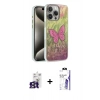 MARSİLYAN™- iPhone 16 Pro Max Kılıf Zirve Modern Prime - Siyah Bilvis 3X AR HD Cam Ekran Koruyucu + Bilvis Titan Kamera Lens - TMGI
