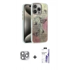 MARSİLYAN™- iPhone 16 Pro Max Kılıf Zirve Modern Prime - Siyah Bilvis 3X AR HD Cam Ekran Koruyucu + Pers Alüminyum Kamera Lens - GI