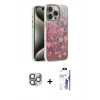 MARSİLYAN™- iPhone 16 Pro Max Kılıf Zirve Modern Prime - Siyah Bilvis 3X AR HD Cam Ekran Koruyucu + Pers Alüminyum Kamera Lens - GI