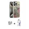 MARSİLYAN™- iPhone 16 Pro Max Kılıf Zirve Modern Prime - Siyah Bilvis 3X AR HD Cam Ekran Koruyucu + Pers Alüminyum Kamera Lens - GS