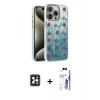 MARSİLYAN™- iPhone 16 Pro Max Kılıf Zirve Modern Prime - Siyah Bilvis 3X AR HD Cam Ekran Koruyucu + PVD Metal Kamera Lens - SH