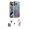 MARSİLYAN™- iPhone 16 Pro Max Kılıf Zirve Modern Prime - Siyah Bilvis 3X AR HD Cam Ekran Koruyucu + Raze Metal Kamera Lens - SH