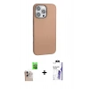 MARSİLYAN™- iPhone 16 Pro Max Kılıf Zirve Modern Prime - Siyah Bilvis 3X AR HD Cam Ekran Koruyucu + Raze Metal Kamera Lens - NLGY