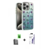MARSİLYAN™- iPhone 16 Pro Max Kılıf Zirve Modern Prime - Siyah Bilvis 3X AR HD Cam Ekran Koruyucu + Raze Metal Kamera Lens - SH