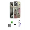 MARSİLYAN™- iPhone 16 Pro Max Kılıf Zirve Modern Prime - Siyah Bilvis 3X AR HD Cam Ekran Koruyucu + Raze Metal Kamera Lens - SH