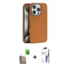 MARSİLYAN™- iPhone 16 Pro Max Kılıf Zirve Modern Prime - Siyah Bilvis 3X AR HD Cam Ekran Koruyucu + Raze Metal Kamera Lens - CLTM