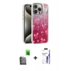 MARSİLYAN™- iPhone 16 Pro Max Kılıf Zirve Modern Prime - Siyah Bilvis 3X AR HD Cam Ekran Koruyucu + Raze Metal Kamera Lens - SH