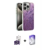 MARSİLYAN™- iPhone 16 Pro Max Kılıf Zirve Modern Prime - Siyah Bilvis 5in1 3D Magic Cam Ekran Koruyucu + Bilvis Titan Kamera Lens - SH
