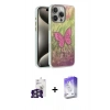 MARSİLYAN™- iPhone 16 Pro Max Kılıf Zirve Modern Prime - Siyah Bilvis 5in1 3D Magic Cam Ekran Koruyucu + Bilvis Titan Kamera Lens - GS