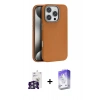 MARSİLYAN™- iPhone 16 Pro Max Kılıf Zirve Modern Prime - Siyah Bilvis 5in1 3D Magic Cam Ekran Koruyucu + Bilvis Titan Kamera Lens - GS