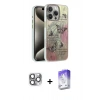 MARSİLYAN™- iPhone 16 Pro Max Kılıf Zirve Modern Prime - Siyah Bilvis 5in1 3D Magic Cam Ekran Koruyucu + Gri Pers Alüminyum Kamera Lens