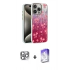 MARSİLYAN™- iPhone 16 Pro Max Kılıf Zirve Modern Prime - Siyah Bilvis 5in1 3D Magic Cam Ekran Koruyucu + Gri Pers Alüminyum Kamera Lens