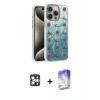 MARSİLYAN™- iPhone 16 Pro Max Kılıf Zirve Modern Prime - Siyah Bilvis 5in1 3D Magic Cam Ekran Koruyucu + PVD Metal Kamera Lens - GS