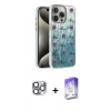 MARSİLYAN™- iPhone 16 Pro Max Kılıf Zirve Modern Prime - Siyah Bilvis 5in1 3D Magic Cam Ekran Koruyucu + Gri Pers Alüminyum Kamera Lens