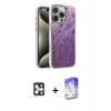 MARSİLYAN™- iPhone 16 Pro Max Kılıf Zirve Modern Prime - Siyah Bilvis 5in1 3D Magic Cam Ekran Koruyucu + PVD Metal Kamera Lens - GS