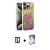 MARSİLYAN™- iPhone 16 Pro Max Kılıf Zirve Modern Prime - Siyah Bilvis 5in1 3D Magic Cam Ekran Koruyucu + PVD Metal Kamera Lens - GS