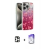 MARSİLYAN™- iPhone 16 Pro Max Kılıf Zirve Modern Prime - Siyah Bilvis 5in1 3D Magic Cam Ekran Koruyucu + PVD Metal Kamera Lens - GS