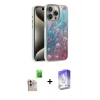 MARSİLYAN™- iPhone 16 Pro Max Kılıf Zirve Modern Prime - Siyah Bilvis 5in1 3D Magic Cam Ekran Koruyucu + Raze Metal Kamera Lens - NLGY