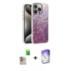 MARSİLYAN™- iPhone 16 Pro Max Kılıf Zirve Modern Prime - Siyah Bilvis 5in1 3D Magic Cam Ekran Koruyucu + Raze Metal Kamera Lens - NLGY